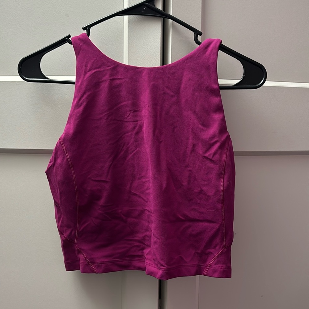 lululemon athletica align Fuchsia Racerback  Crop Tank